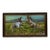 Vintage Framed Western Horse Painting For Sale