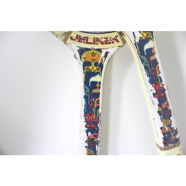 Wood Curated Set of Vintage Wooden Tennis Rackets for Designer Decorating Two Wood Racquet Beach House For Sale - Image 7 of 10