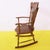 Brown Wooden Rocking Chair with Turned Backrest Decoration For Sale - Image 8 of 10