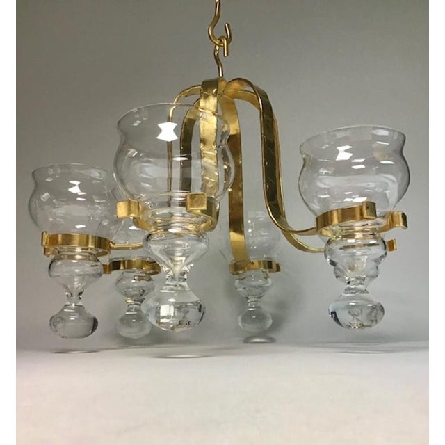 Wrought Iron Chandelier by Bertil Vallien for Boda, 1960s For Sale - Image 4 of 11