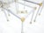 Set of 3 Chrome & Brass Glass Tops End Nesting Side Lamp Tables MINT For Sale - Image 10 of 15