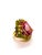 Baroque Bochic “Capri” Vintage Fancy Sapphires & Amethyst Ring — 18K Gold & Silver For Sale - Image 3 of 13