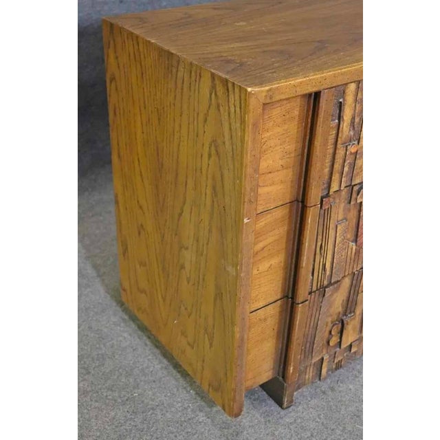 Mid-Century Modern Mid 20th Century Brutalist Dresser by Lane Furniture For Sale - Image 3 of 8