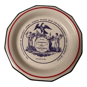 Vintage Bicentennial President George Herbert Walker Bush Plate