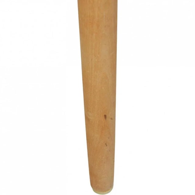 NO62 Armchair in Beech and Black Leather For Sale - Image 9 of 18