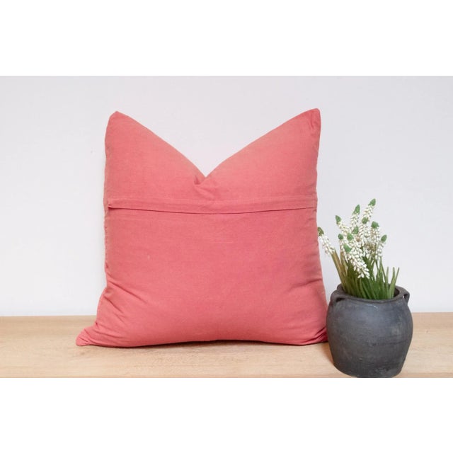 Rose Quartz Hand-Stitched Pillow Cover For Sale In Los Angeles - Image 6 of 7