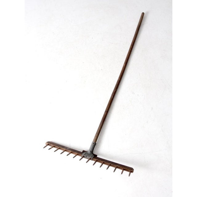 Wood Antique Wooden Hay Rake For Sale - Image 7 of 8