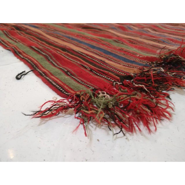1900's Antique South East Persian Kilim, 5'6" X 6'6" For Sale In New York - Image 6 of 7