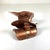 American Cowboy Thin Copper Sculpture Figure Western Chaps Saddle Vintage 7.5”l Brutalist For Sale - Image 3 of 11