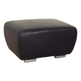 Avanti Ottoman in Purple Leather from Koinor For Sale