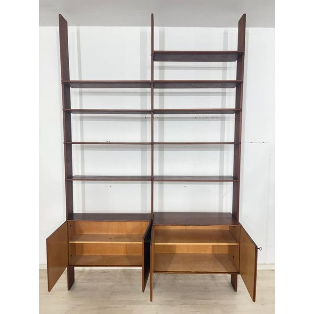 Mid-Century Teak Wall Shelving System, 1960s For Sale - Image 3 of 10