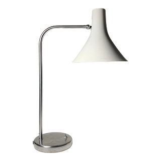 Vintage Greta Von Nessen Desk Lamp in Stainless Steel For Sale