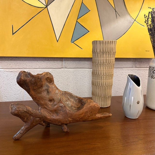 Mid-Century Modern Mid-Century Modern Abstract Root Wood Sculpture For Sale - Image 3 of 7