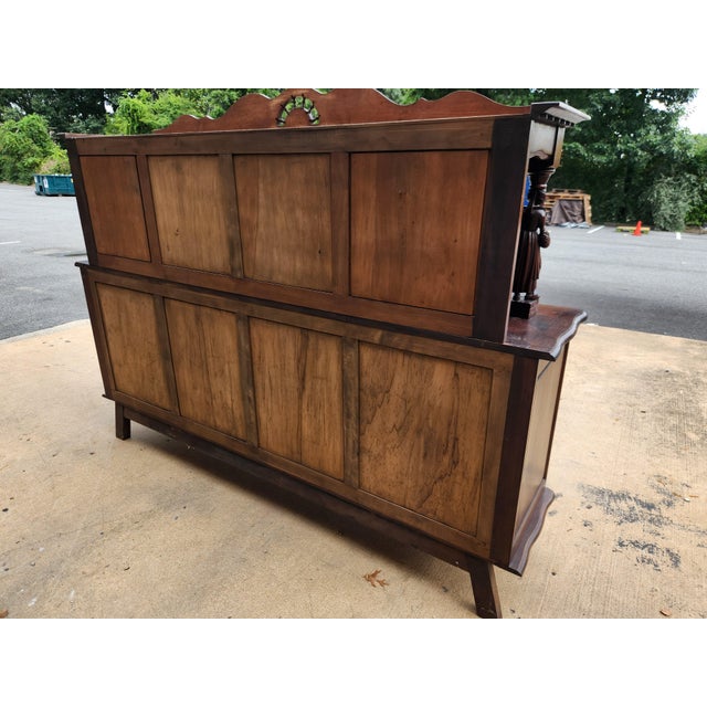 Antique French Brittany Hand-Carved Oak Sideboard, C. 1920s For Sale - Image 14 of 14