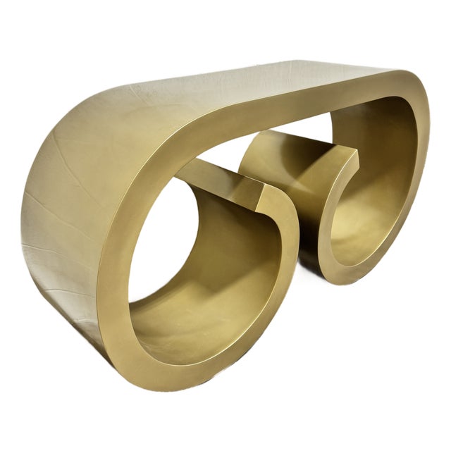 Mr Brown London Gold Waterfall Console For Sale