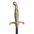 Gold Antique Peerage Brass Fireside Companion Set with Sword Handles, 1920, Set of 5 For Sale - Image 8 of 10