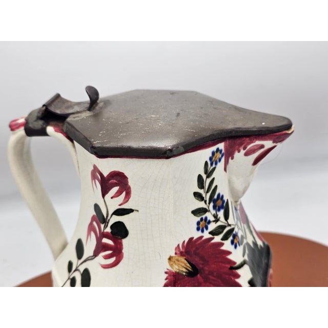 Art deco, ceramic mug, vintage from the 1940s-50s, dimensions: height 22 cm, diameter at the bottom 12 cm.