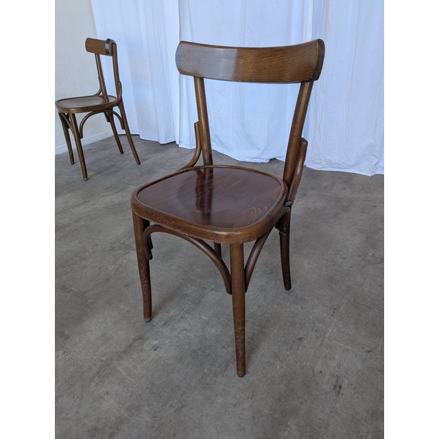 Mid-Century Bistro Style Dining Chair in Wood, Former Yugoslavia, 1970s For Sale - Image 14 of 18