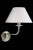 Lucia - Sleek swing arm 1-light wall sconce. Cast brass with linen shade.