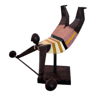Signed Manuel Felguérez Modernist Abstract Figural Sculpture, Mexico, Circa 1970 For Sale