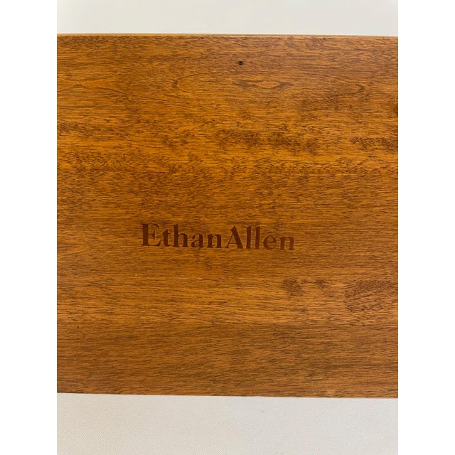 Vintage 1980's Ethan Allen Decorative Wooden Wall Display Shelf For Sale - Image 11 of 17