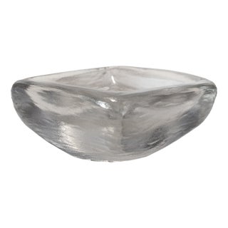Swedish Centerpiece in Clear Glass from Orrefors, 1960s For Sale
