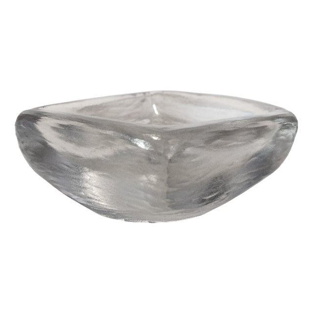 Swedish Centerpiece in Clear Glass from Orrefors, 1960s For Sale