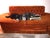 Milo Baughman 1970s Orange Tufted Armless Sofa For Sale - Image 4 of 8