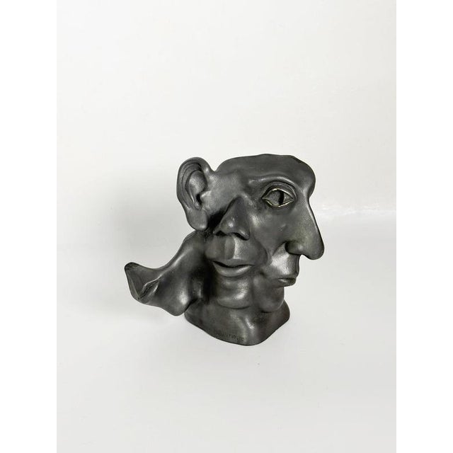 Striking French terracotta sculpture dating from the 1960s, featuring an abstract composition of several intertwined human...