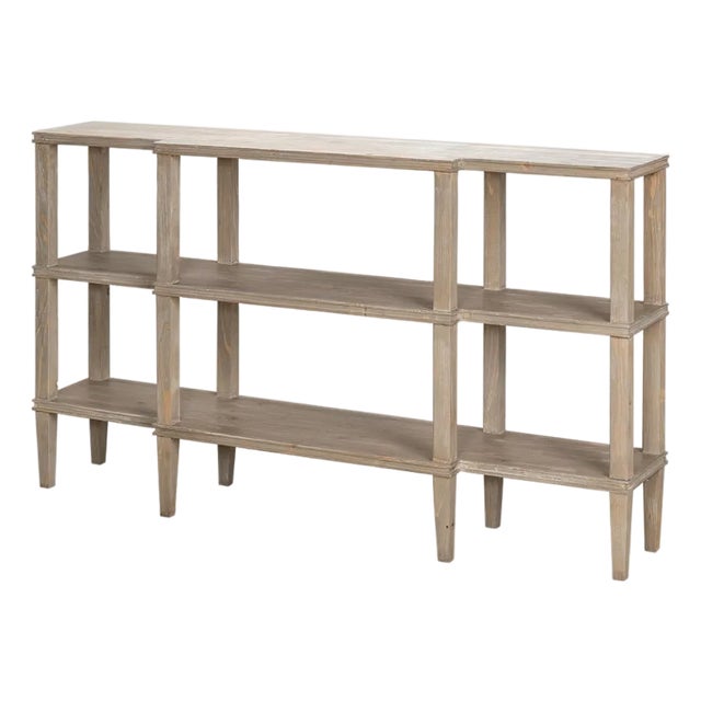 Rustic Wood Display Console For Sale