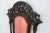 Traditional Early 1900s Heavy Hand Carved Tall Side Desk Chair For Sale - Image 3 of 11