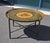 Metal Vintage Hollywood Regency Faux Bamboo Chinoiserie Tole Tray Coffee Table Italy For Sale - Image 7 of 17
