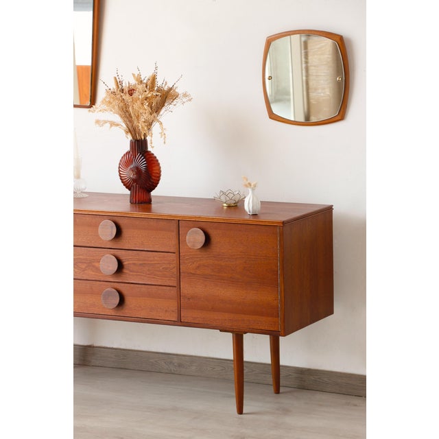 Small Scandinavian Style Sideboard from Sapele, 1960s For Sale - Image 16 of 18
