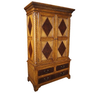 20th Century Neoclassical Alexander Julian at Home Armoire Wardrobe For Sale