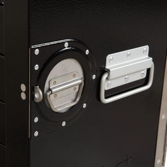 Metal Black Aircraft Trolley with Container from Bordbar For Sale - Image 7 of 16