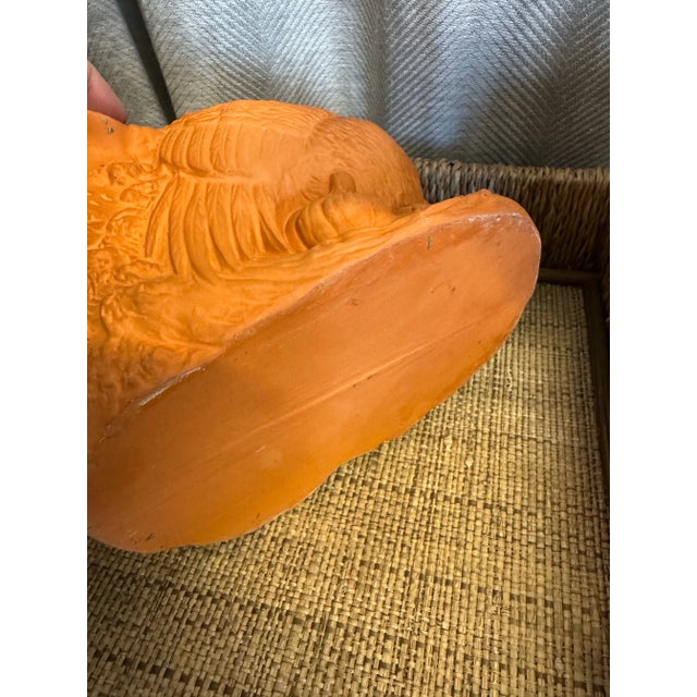 Beautiful decorative turkey shaped terracotta vase.