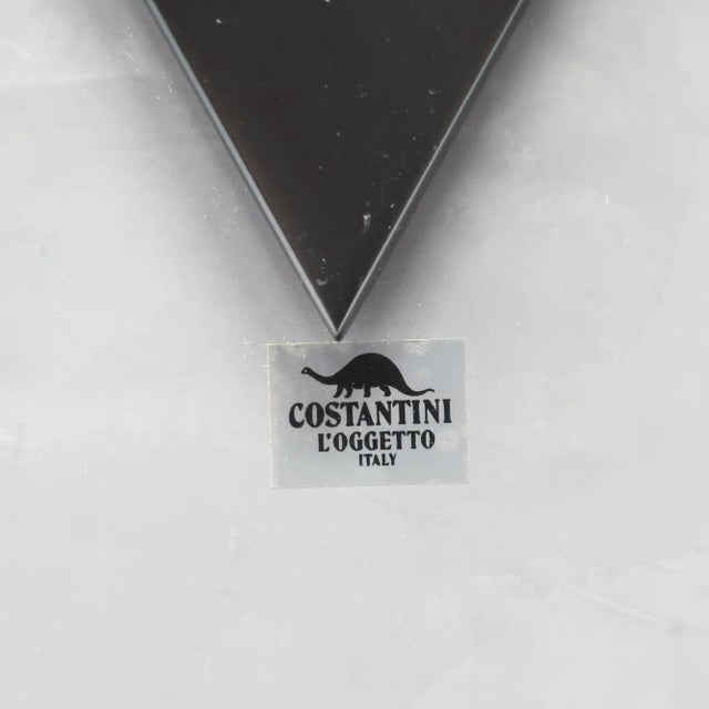 1980s Black and Gray Table Clock by Costantini L’Oggetto For Sale In New York - Image 6 of 9