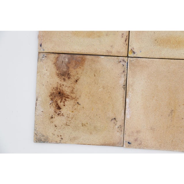 19th Century Set of Four Floral Tiles, Portuguese Baroque For Sale - Image 14 of 15