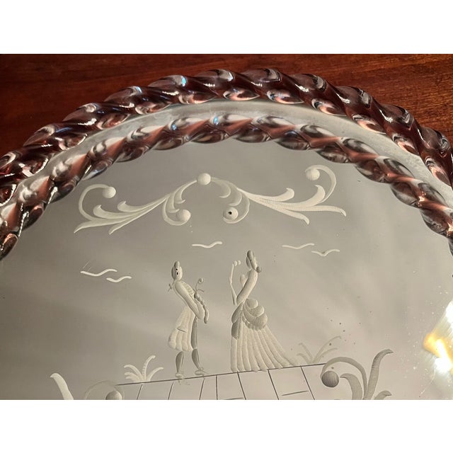 Murano 1940s Venetian Murano Style Dresser Tray For Sale - Image 4 of 8