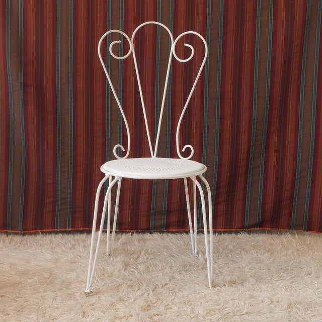 Vintage Stackable Garden Chairs, France, 1950s, Set of 4 For Sale - Image 6 of 18