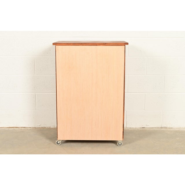 Antique Arts & Crafts Walnut 10-Drawer Flat File Cabinet, Circa 1900 For Sale - Image 15 of 16