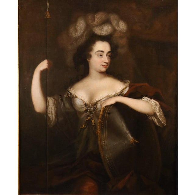 Willem wissing (amsterdam, 1656 – stamford, 1687) attributed portrait of the duchess of marlborough as the goddess minerva...