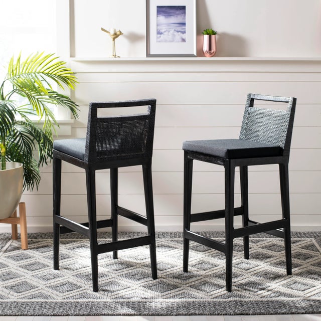 Modern Taylor Barstool in Black For Sale - Image 3 of 10