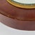 Fancy Antique Rounded Mirrored Plateau Gallery Tray Sitting Atop a Brass Inlaid Mahogany Platform For Sale In New York - Image 6 of 9