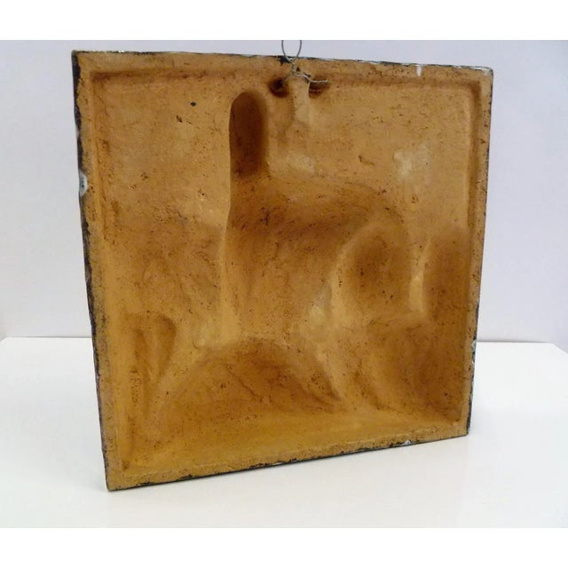 1960s Mid-Century Modern Cseko, Csekovszky Arpad, Hungarian Sculpture & Ceramist 3-D Pottery Wall Hanging For Sale - Image 11 of 12