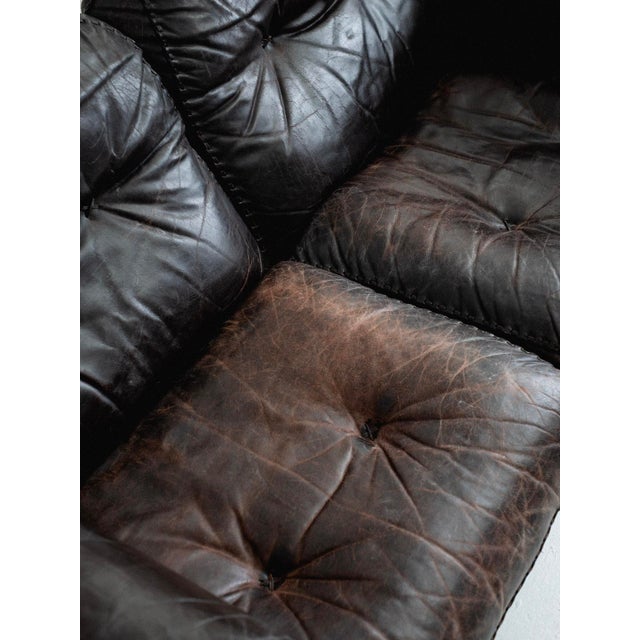 "Ds101" Leather Sofa by De Sede, 1970s For Sale - Image 10 of 12