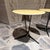 Mid Century Modern Tripod Side Tables Goatskin French Inspired For Sale In San Diego - Image 6 of 10