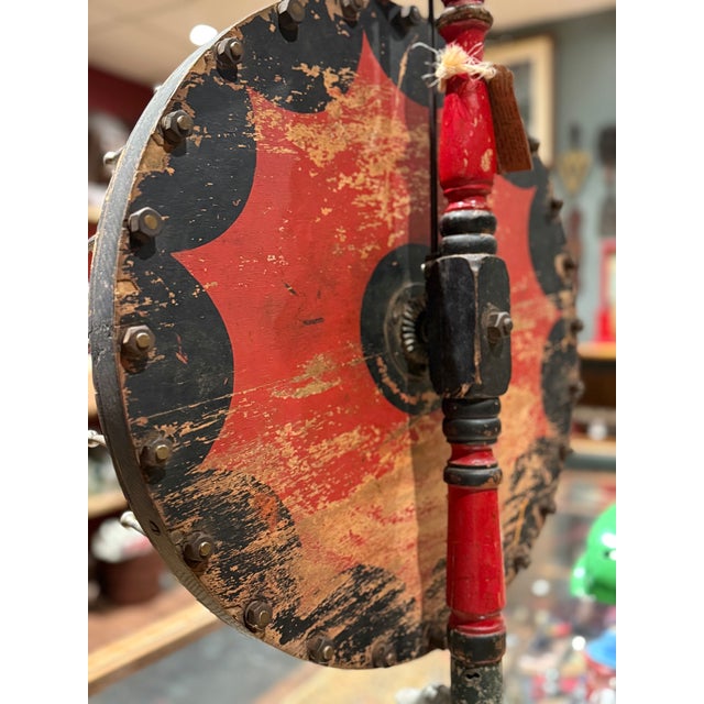 Rare 1920s Horse Racing Gaming Wheel by Evans & Co Chicago For Sale - Image 13 of 14