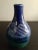 Vintage Dryden Arkansas Pottery Blue Bud Vase For Sale - Image 4 of 5