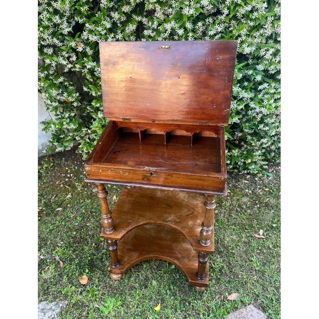 Late 19th Century Italian Marquetry Davenport Desk For Sale - Image 4 of 8